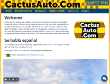 Tablet Screenshot of cactusauto.com